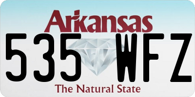 AR license plate 535WFZ
