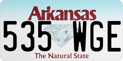 AR license plate 535WGE