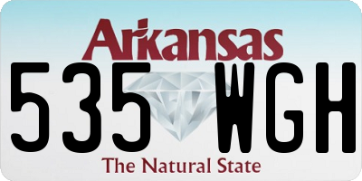 AR license plate 535WGH