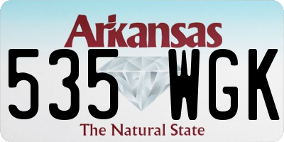 AR license plate 535WGK