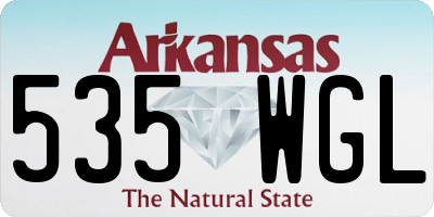 AR license plate 535WGL