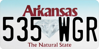 AR license plate 535WGR