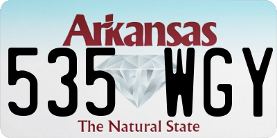 AR license plate 535WGY