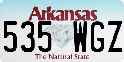 AR license plate 535WGZ