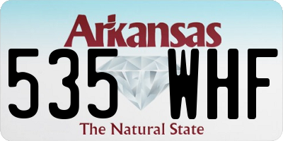 AR license plate 535WHF