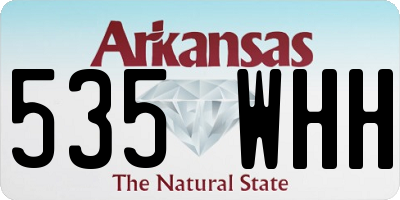 AR license plate 535WHH