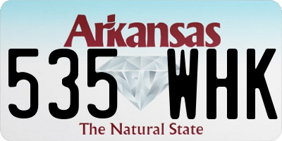 AR license plate 535WHK