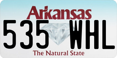 AR license plate 535WHL
