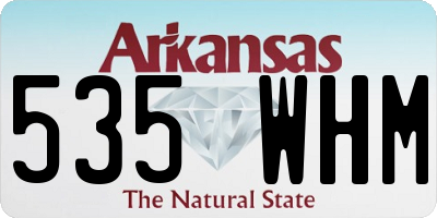 AR license plate 535WHM