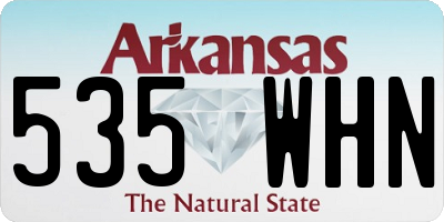 AR license plate 535WHN