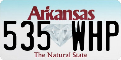AR license plate 535WHP