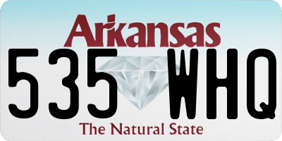 AR license plate 535WHQ