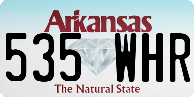 AR license plate 535WHR