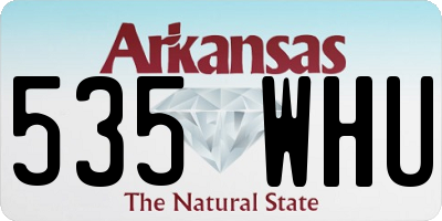 AR license plate 535WHU