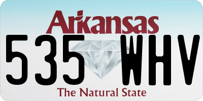 AR license plate 535WHV