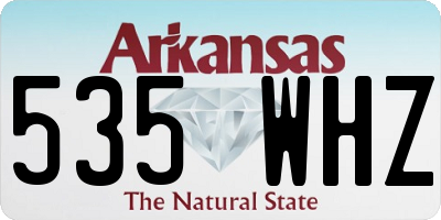 AR license plate 535WHZ
