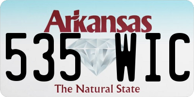 AR license plate 535WIC