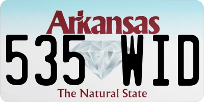 AR license plate 535WID