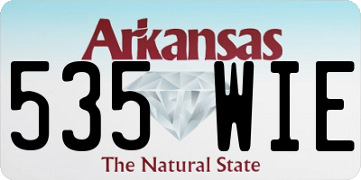 AR license plate 535WIE