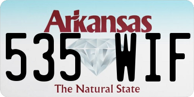AR license plate 535WIF