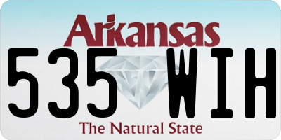 AR license plate 535WIH