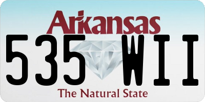 AR license plate 535WII