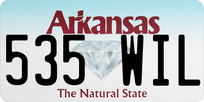 AR license plate 535WIL