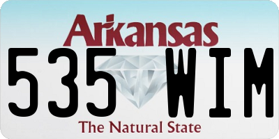 AR license plate 535WIM