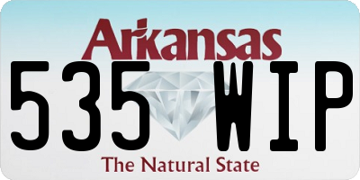 AR license plate 535WIP