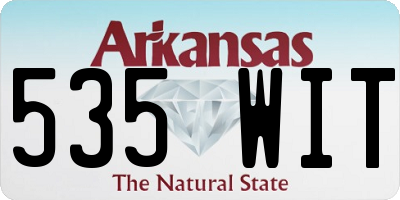 AR license plate 535WIT