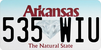AR license plate 535WIU