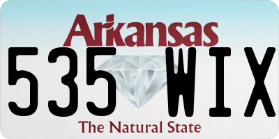 AR license plate 535WIX