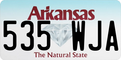 AR license plate 535WJA