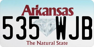 AR license plate 535WJB