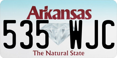 AR license plate 535WJC