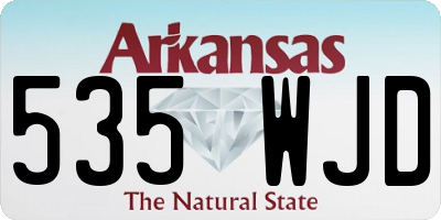AR license plate 535WJD