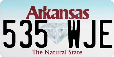 AR license plate 535WJE