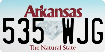 AR license plate 535WJG