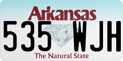 AR license plate 535WJH
