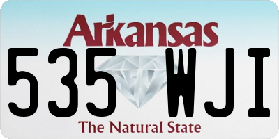 AR license plate 535WJI