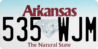 AR license plate 535WJM