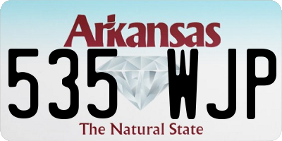 AR license plate 535WJP