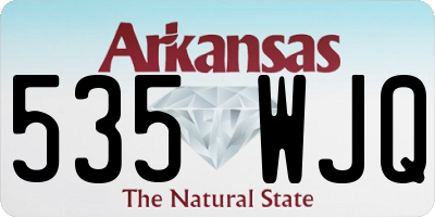 AR license plate 535WJQ