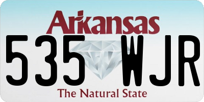 AR license plate 535WJR