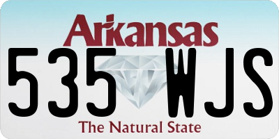 AR license plate 535WJS