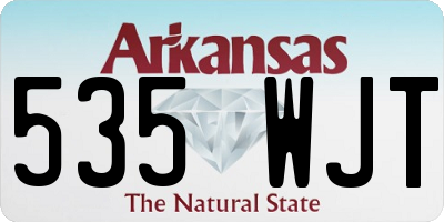 AR license plate 535WJT