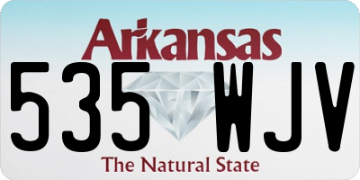 AR license plate 535WJV
