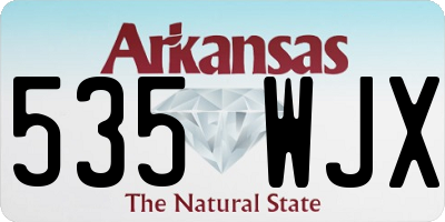 AR license plate 535WJX