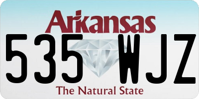 AR license plate 535WJZ