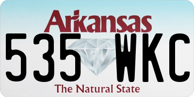 AR license plate 535WKC
